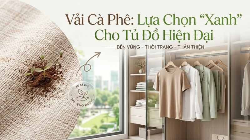 Vải Cà Phê: Lựa Chọn "Xanh" Cho Tủ Đồ Hiện Đại
