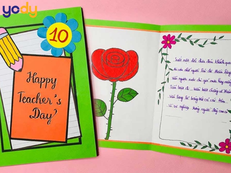 Mẫu thiệp 20/11 tự làm đơn giản, sáng tạo 2