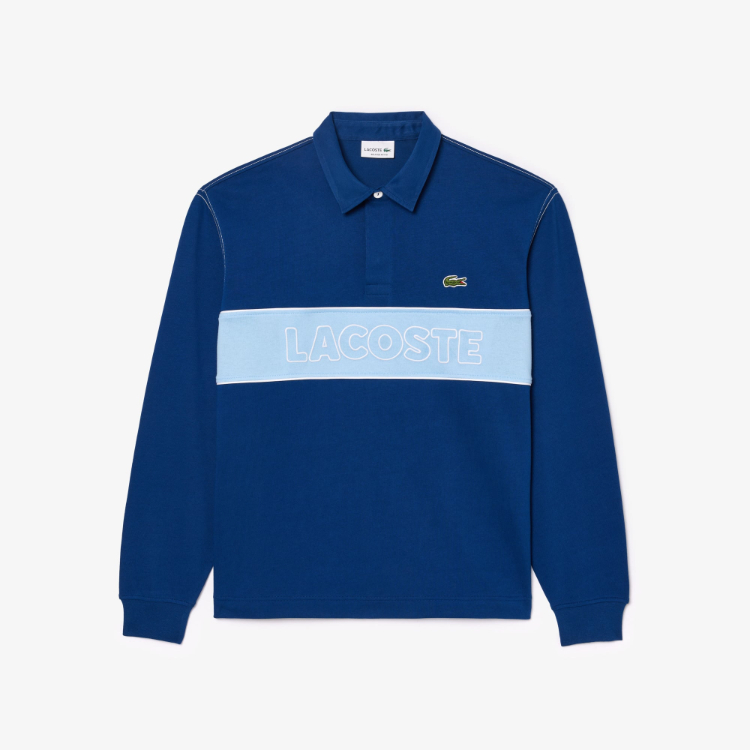 Áo Bóng Bầu Dục Lacoste Nam Dáng Rộng Color-Block 