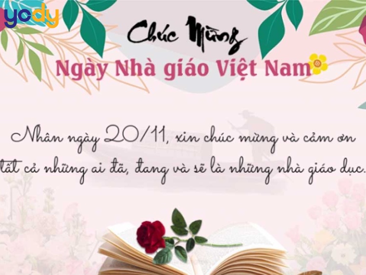Mẫu thiệp 20/11 kèm lời chúc ý nghĩa 9
