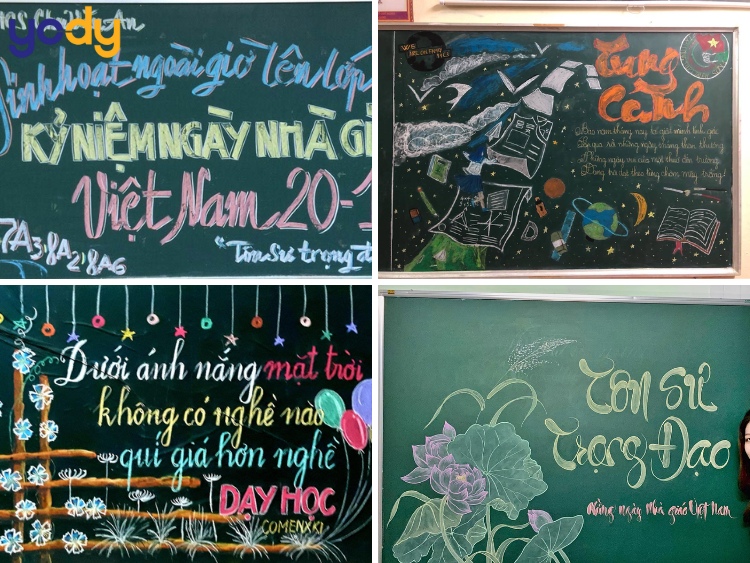 Mẫu trang trí bảng 20/11 đơn giản 3