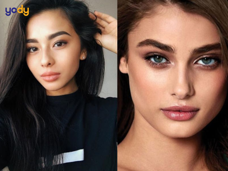 Chân mày lưỡi mác phù hợp khuôn mặt nào?