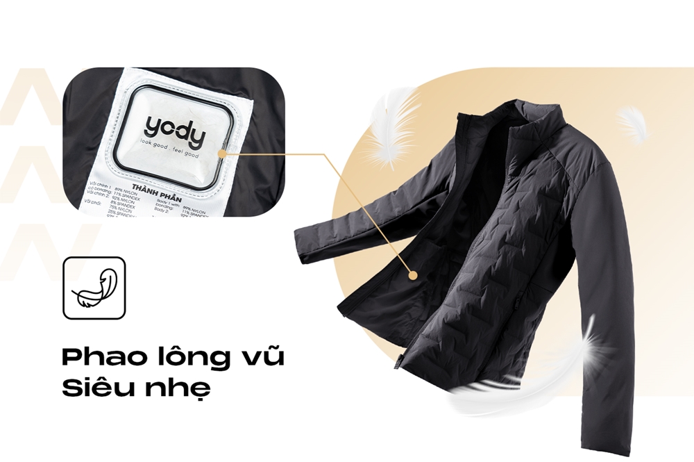 Áo phao nam lông vũ giúp nâng cao khả năng giữ nhiệt