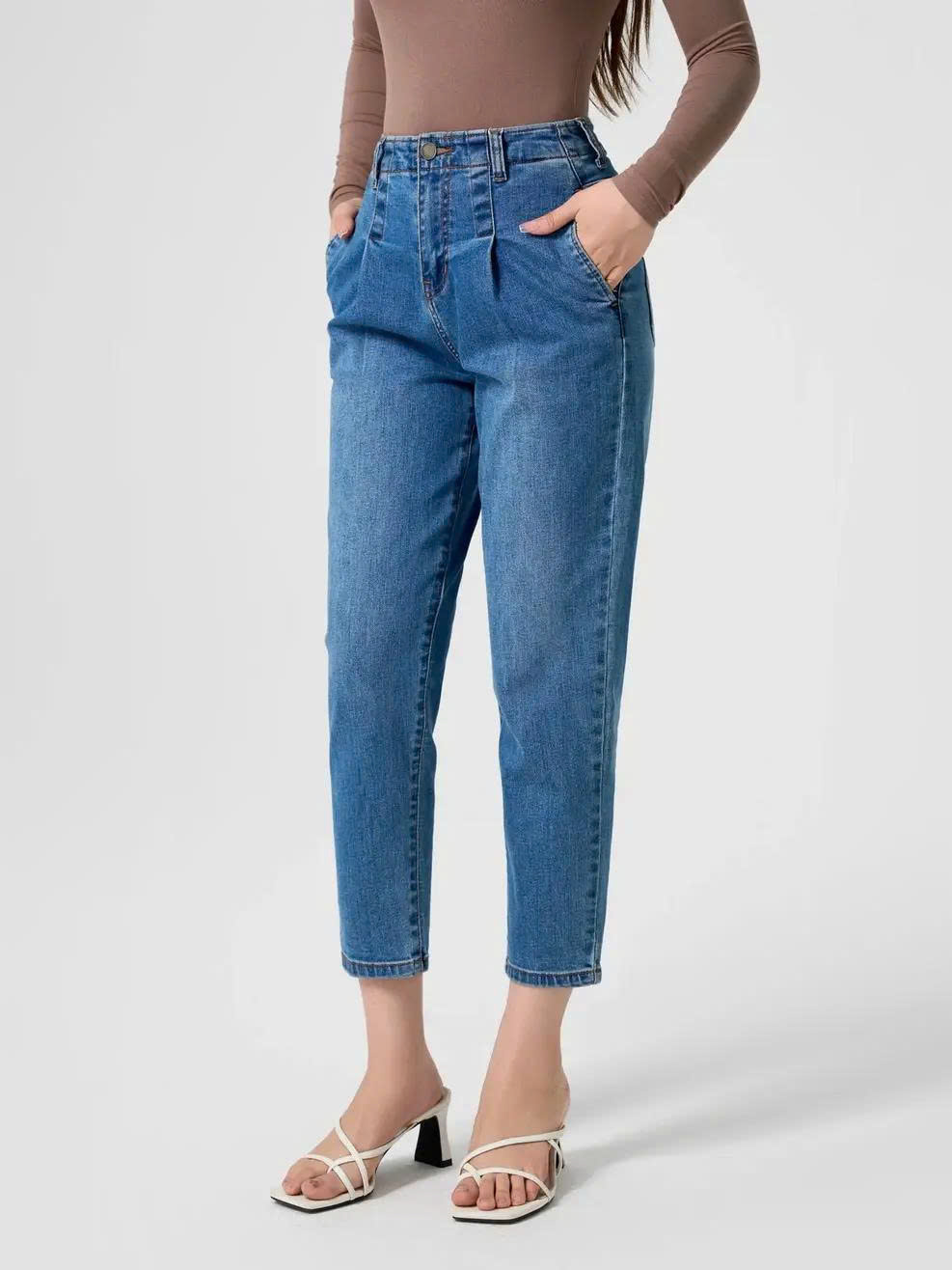 Quần jean nữ baggy lưng cao YODY hợp với nhiều phong cách khác nhau