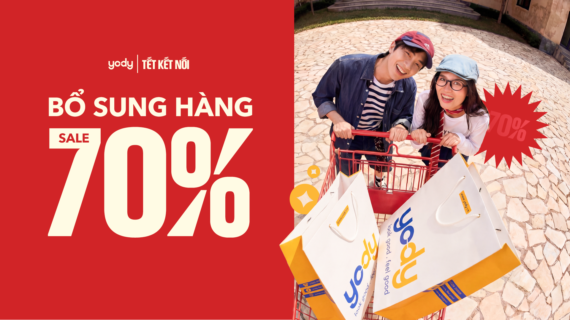 TẾT KẾT NỐI 2026 - YODY GIẢM ĐẾN 70%