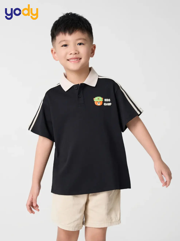 Áo Polo Trẻ Em Dáng Camp