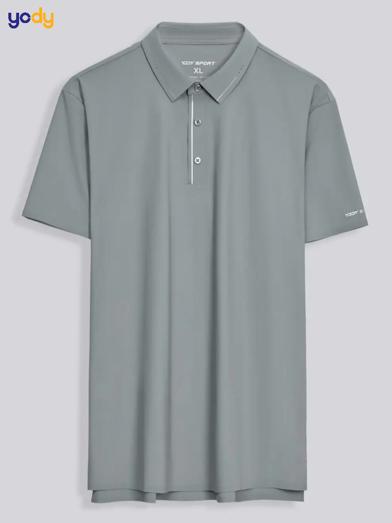 Áo Polo Nam Thể Thao Ép Seam Gấu Áo