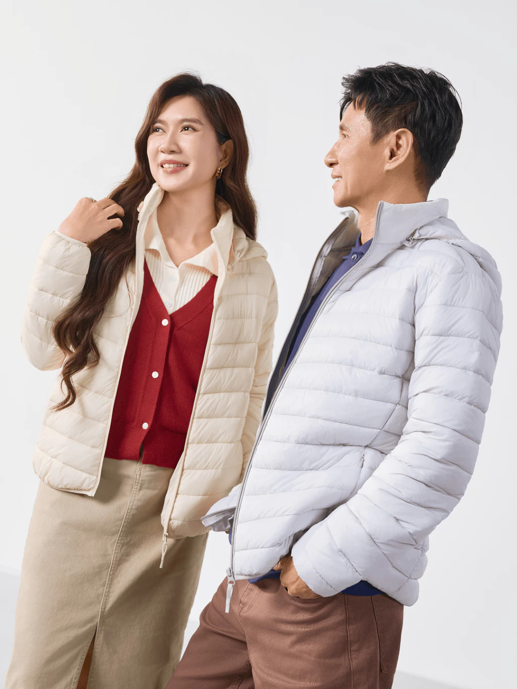 Áo phao chống nước may từ vải polyester cải tiến của Yody