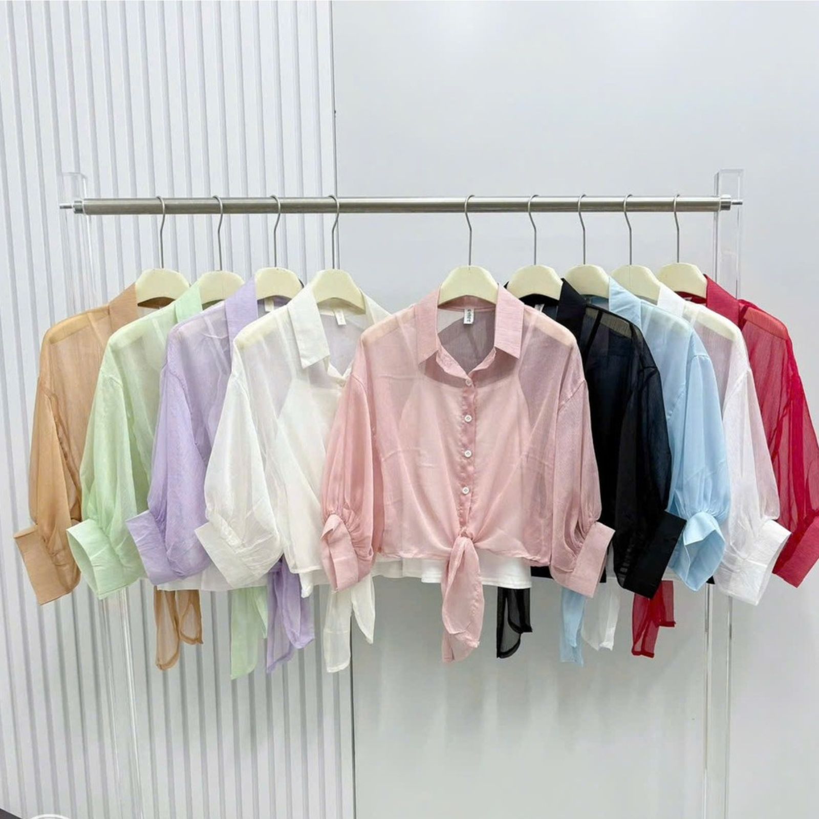 Áo khoác voan màu pastel chân ái cho tủ đồ của bạn