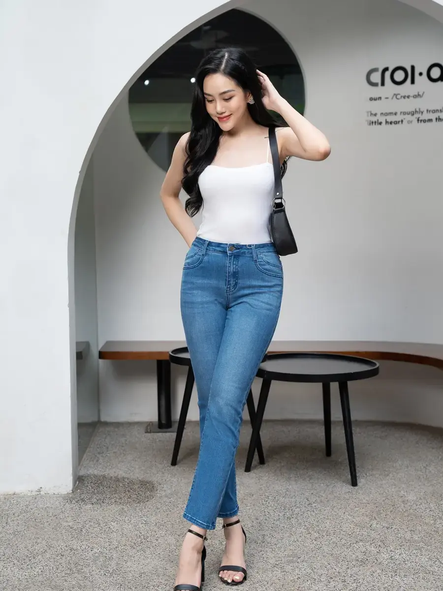 Cách lựa chọn quần jean cho người chân ngắn chuẩn thời trang nhất