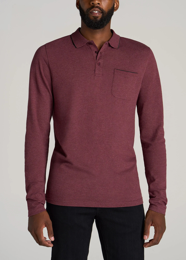 phối đồ với áo polo dài tay nam