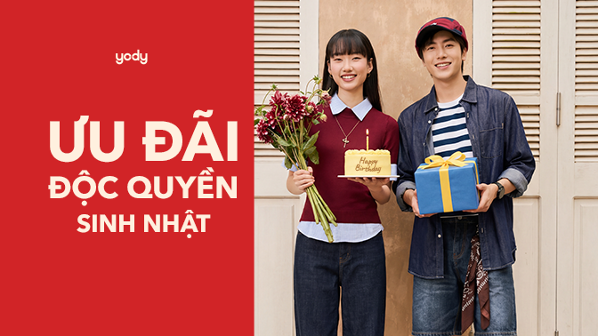 SINH NHẬT THÁNG 2: ĐẠI TIỆC QUÀ TẶNG VÀ ƯU ĐÃI ĐỘC QUYỀN TỪ YODY