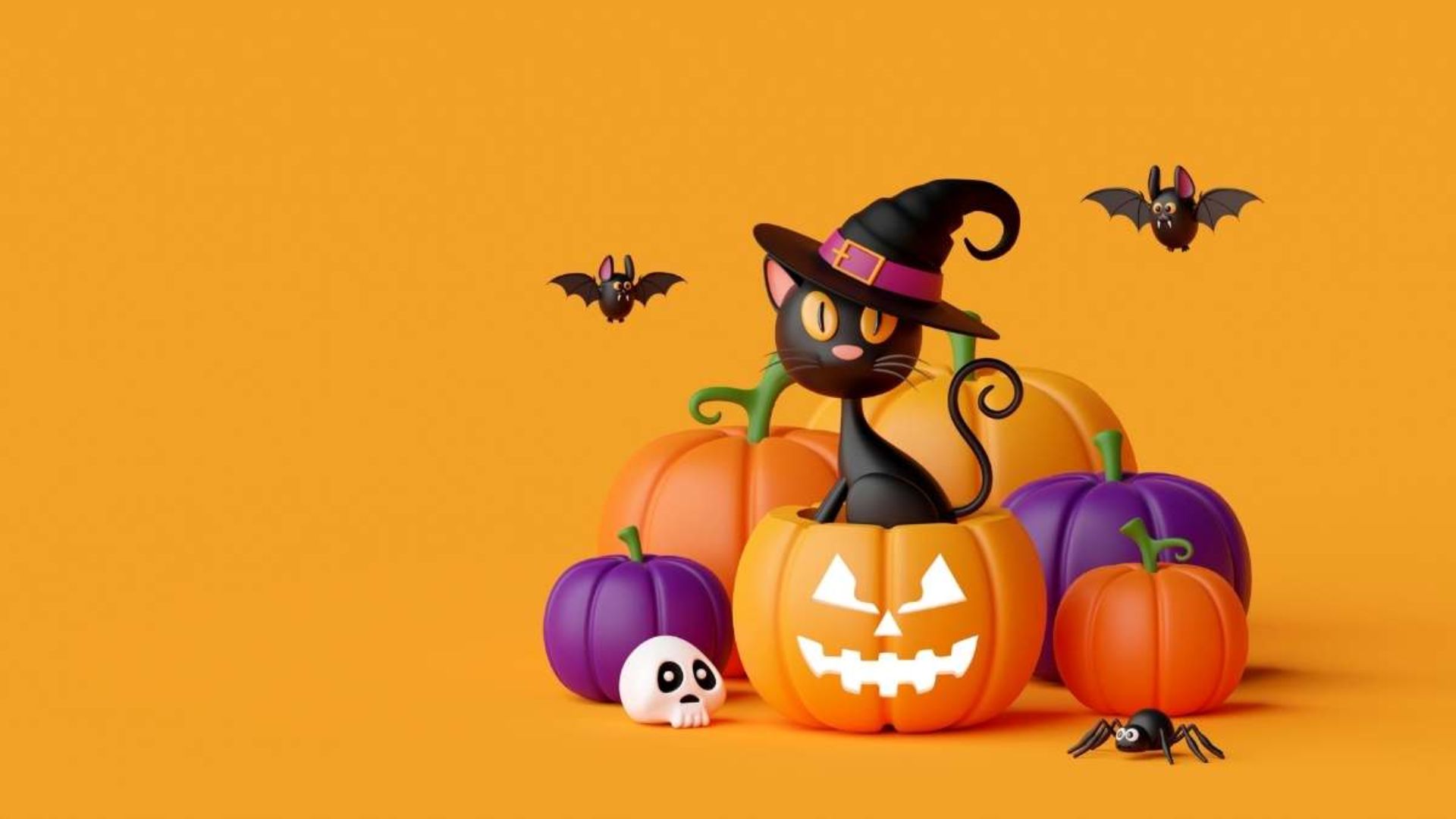 Hình nền Halloween dễ thương cho máy tính