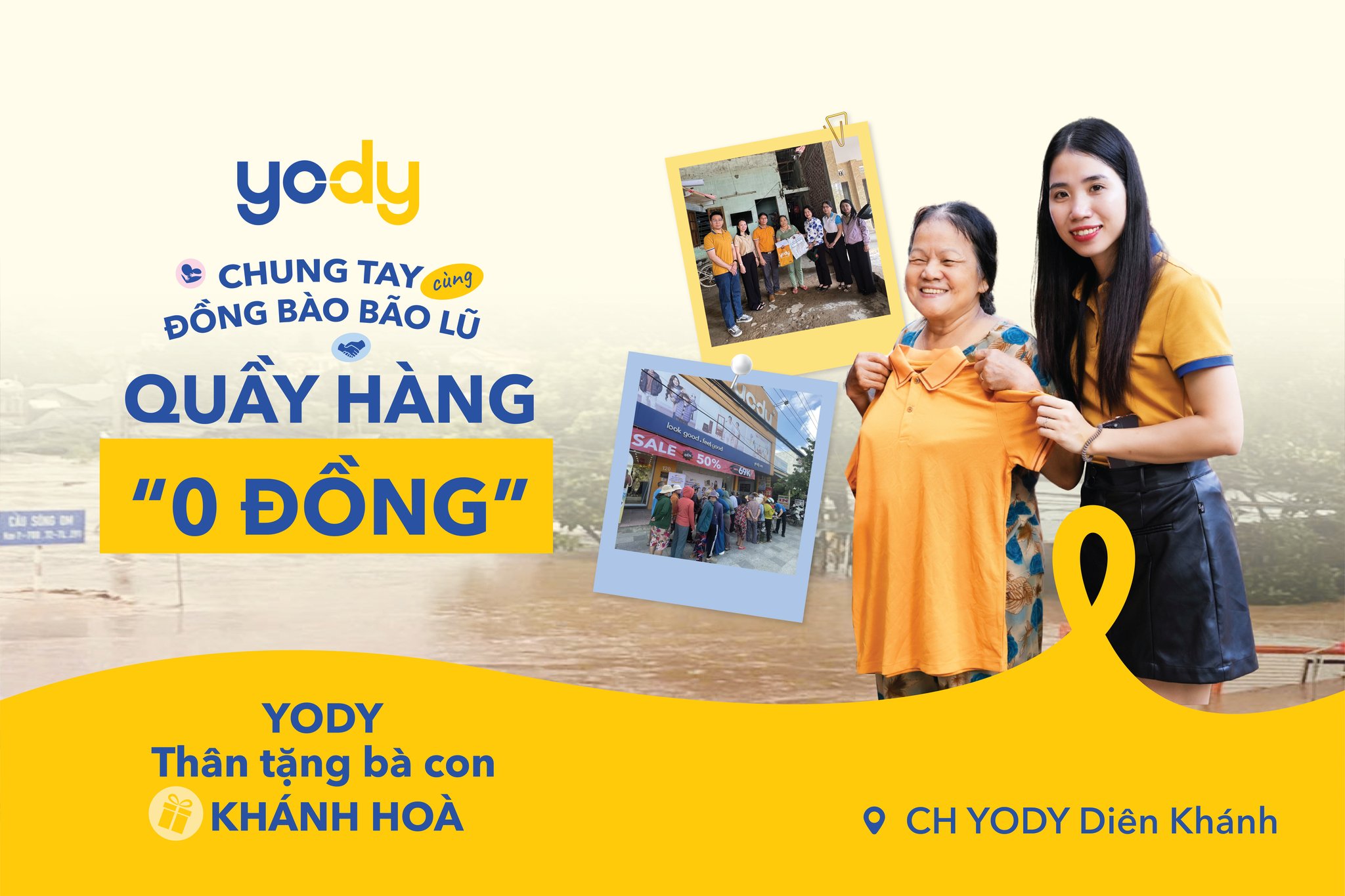 Bài viết - YODY MANG YÊU THƯƠNG ĐẾN VỚI BÀ CON DIÊN KHÁNH (KHÁNH HÒA)