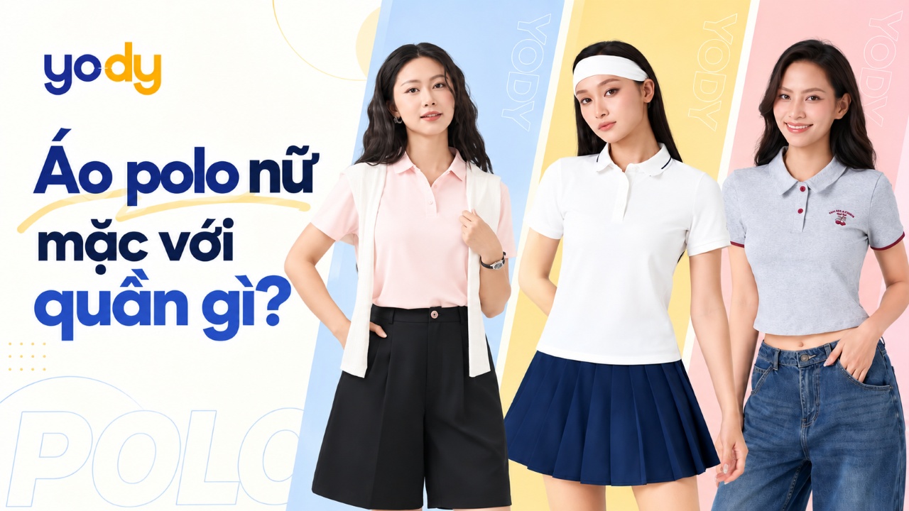 Áo polo nữ mặc với quần gì? 10+ cách phối đẹp, dễ ứng dụng