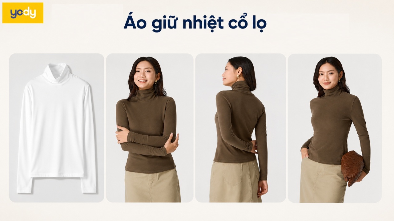Bài viết -  Áo giữ nhiệt cổ lọ: Cách chọn, phối đồ và giữ ấm hiệu quả  