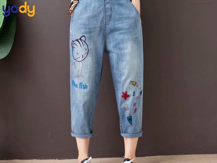 Quần baggy jean