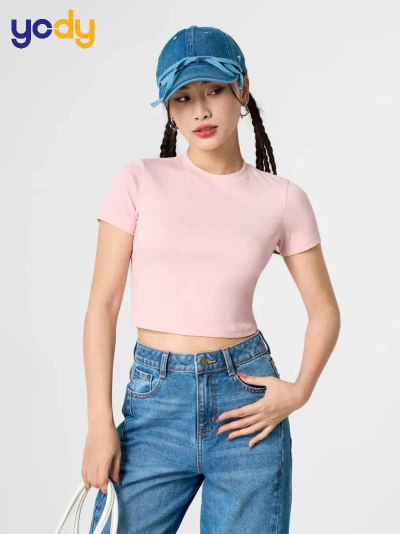 Áo thun basic croptop