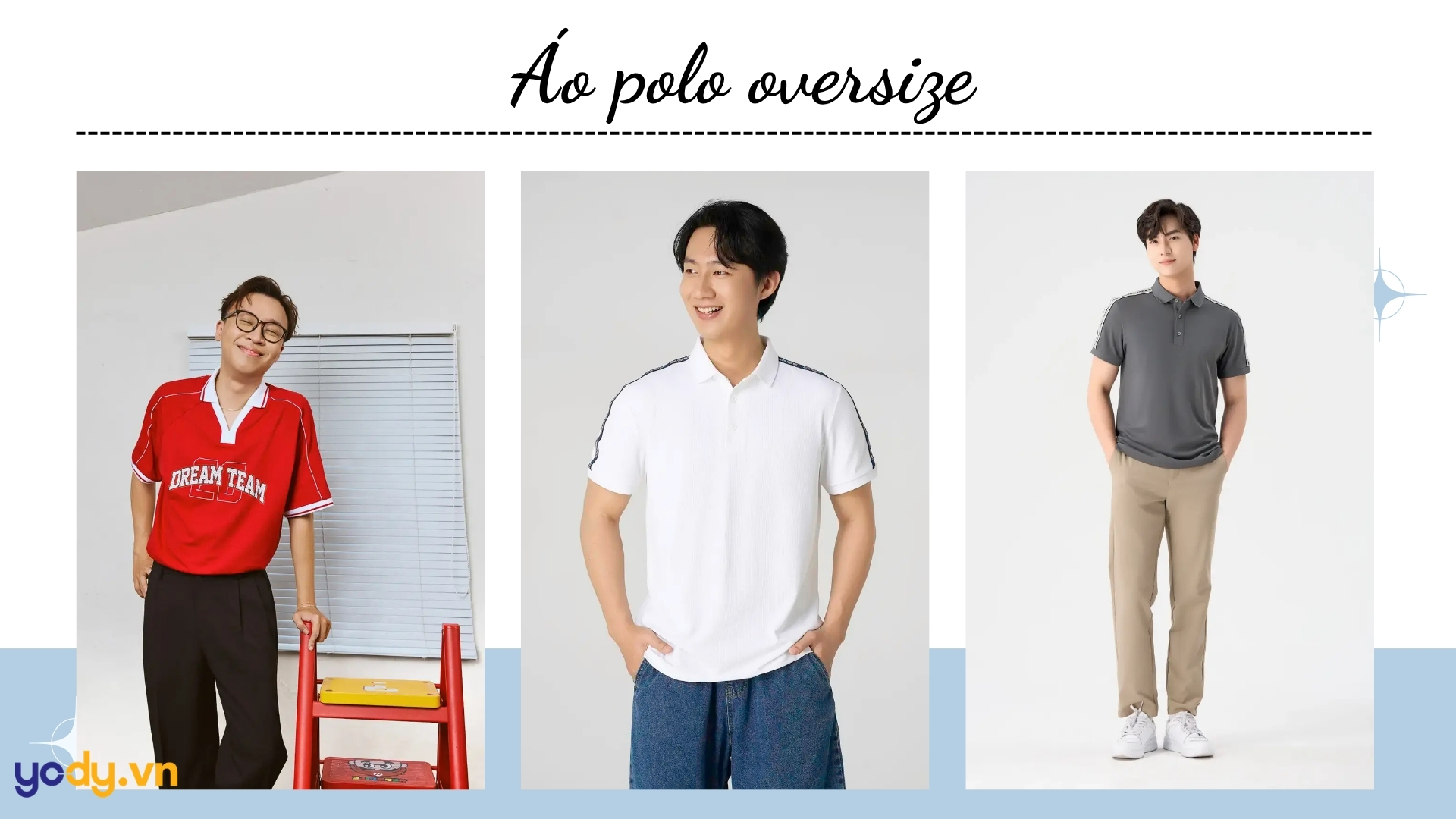 Bài viết - Áo polo oversize nam: 10 mẫu đẹp & cách phối đồ sành điệu