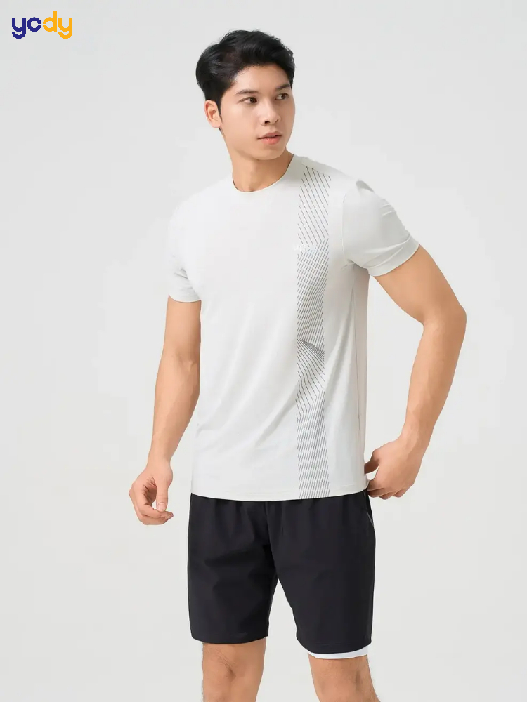 Áo Phông Nam Thể Thao Dệt Thoáng Khí