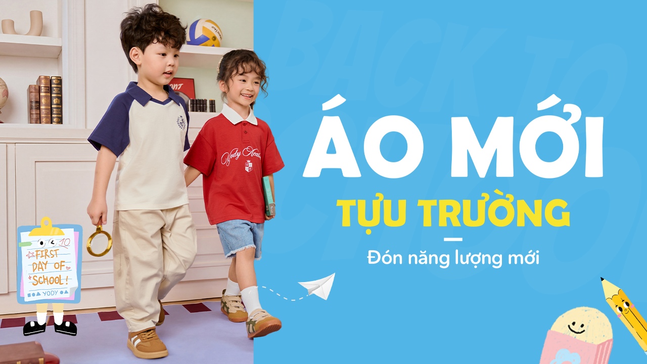 Bài viết - BST Kid - Áo Mới Tựu Trường, Đón Năng Lượng Mới