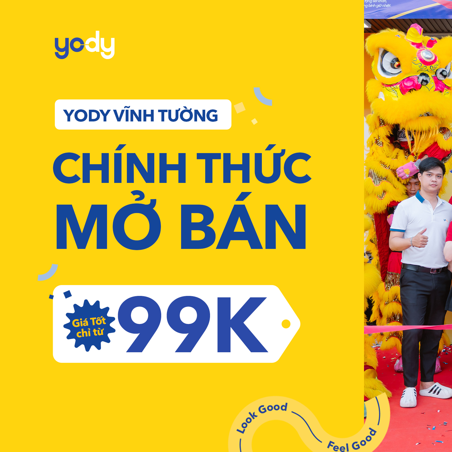 Tưng bừng khai trương YODY Vĩnh Tường: Đón bão sale hấp dẫn, mua nhiều tặng nhiều