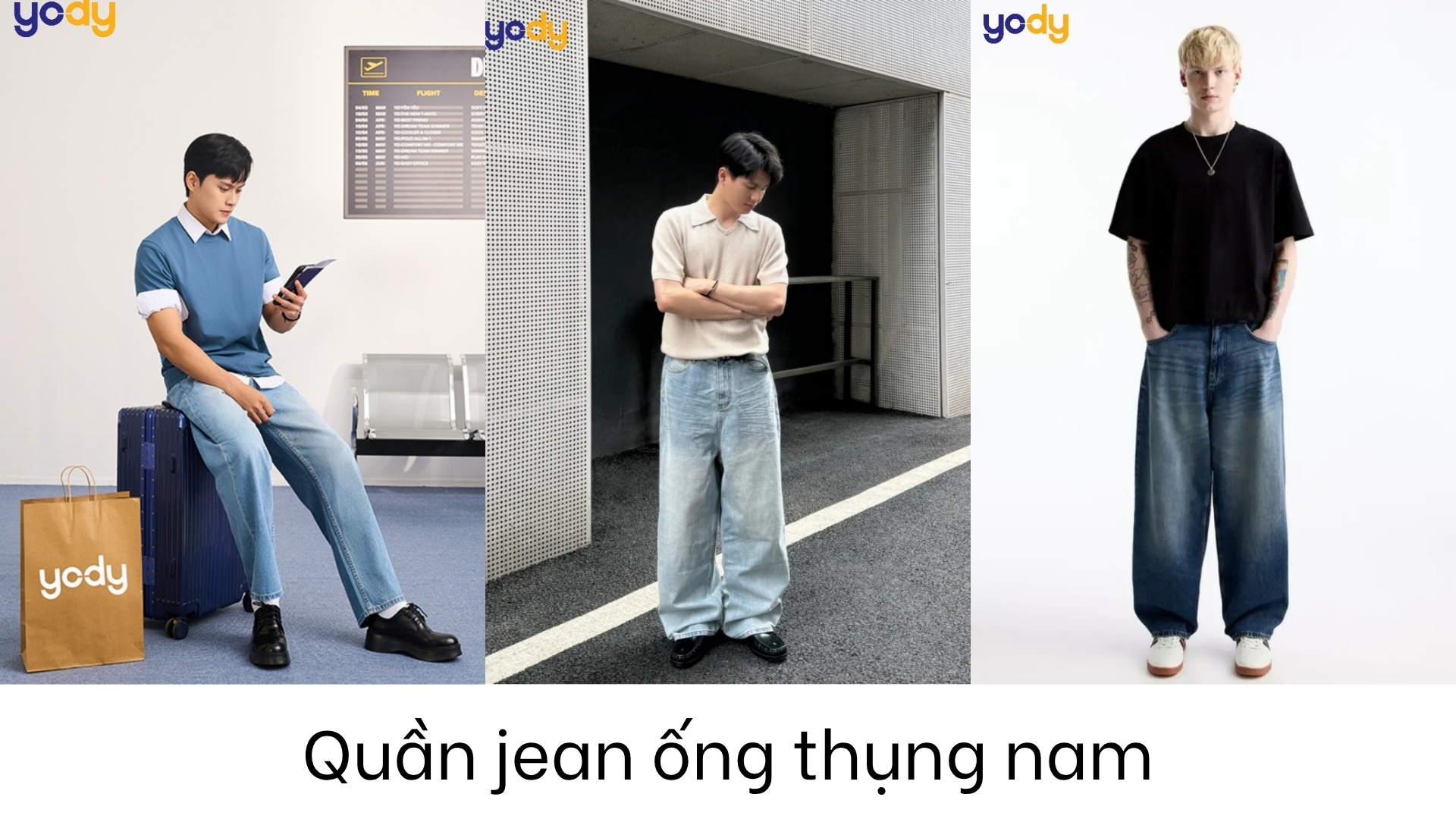 10 cách phối quần jean thụng nam vừa che khuyết điểm vừa hip hop