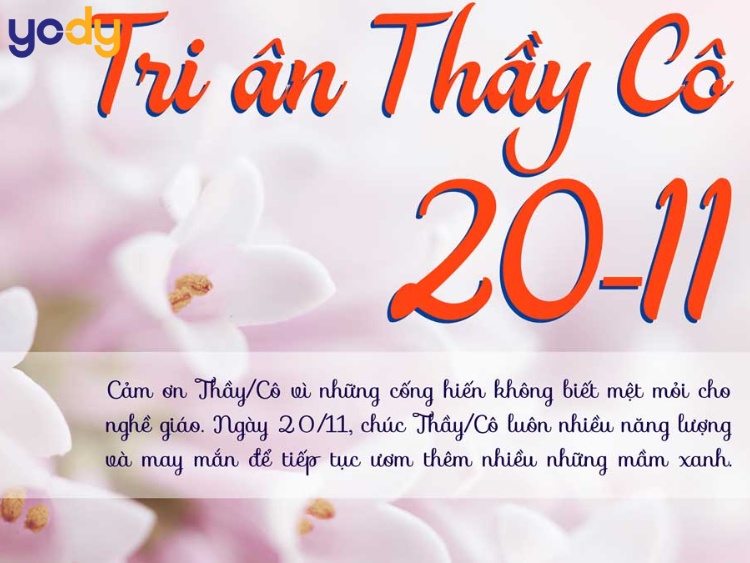 Mẫu thiệp 20/11 kèm lời chúc ý nghĩa 8
