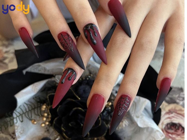 Nail Halloween phù thủy