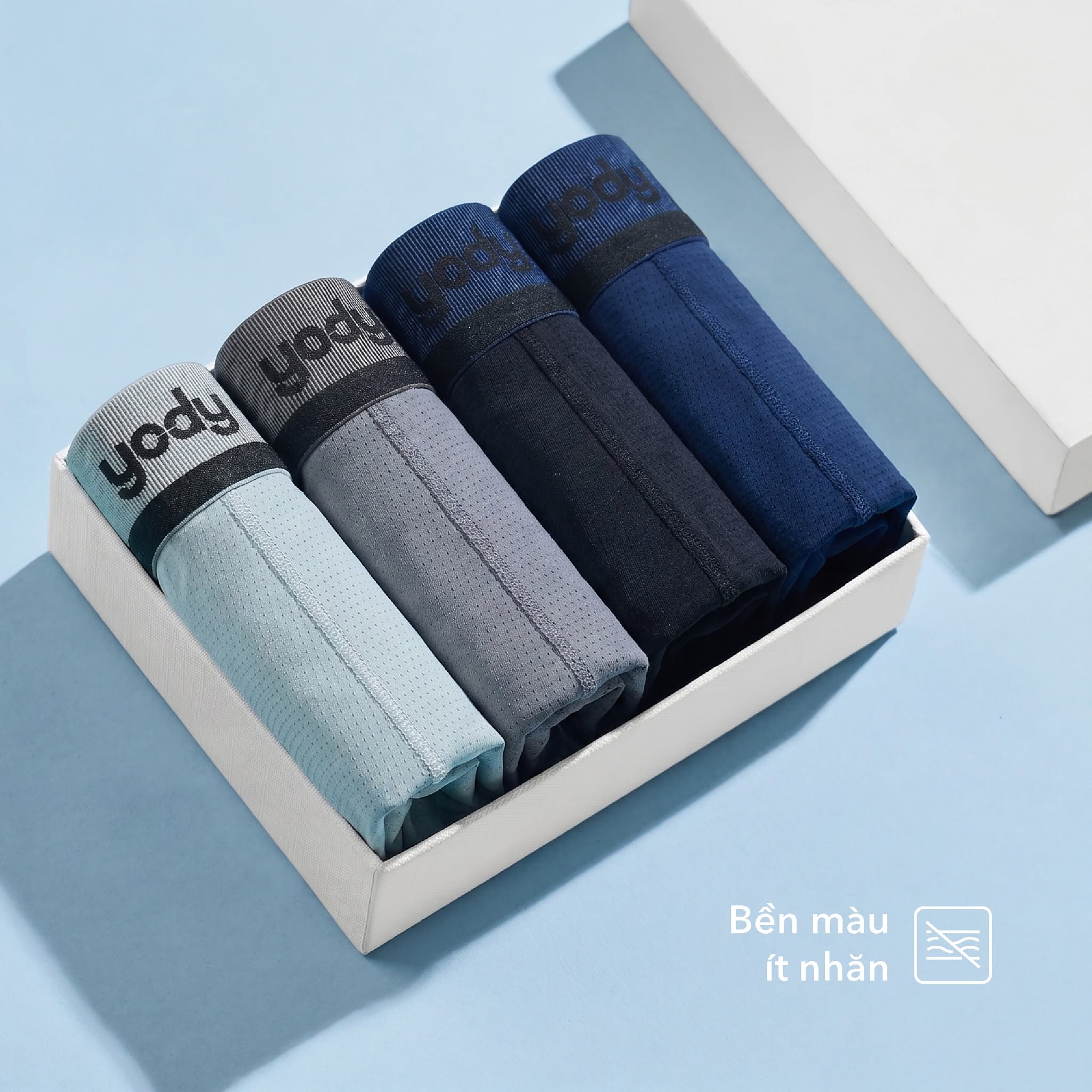 Quần lót boxer tại Yody đa dạng mẫu mã, chất liệu và màu sắc