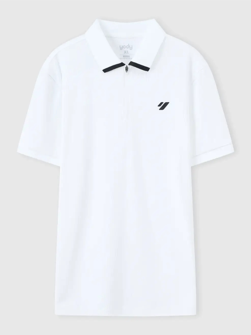 Áo Polo Nam Slim Cổ Khóa Kéo