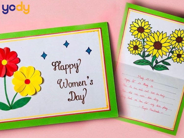 Làm thiệp 20 tháng 10 cần chỉn chu, đẹp mắt