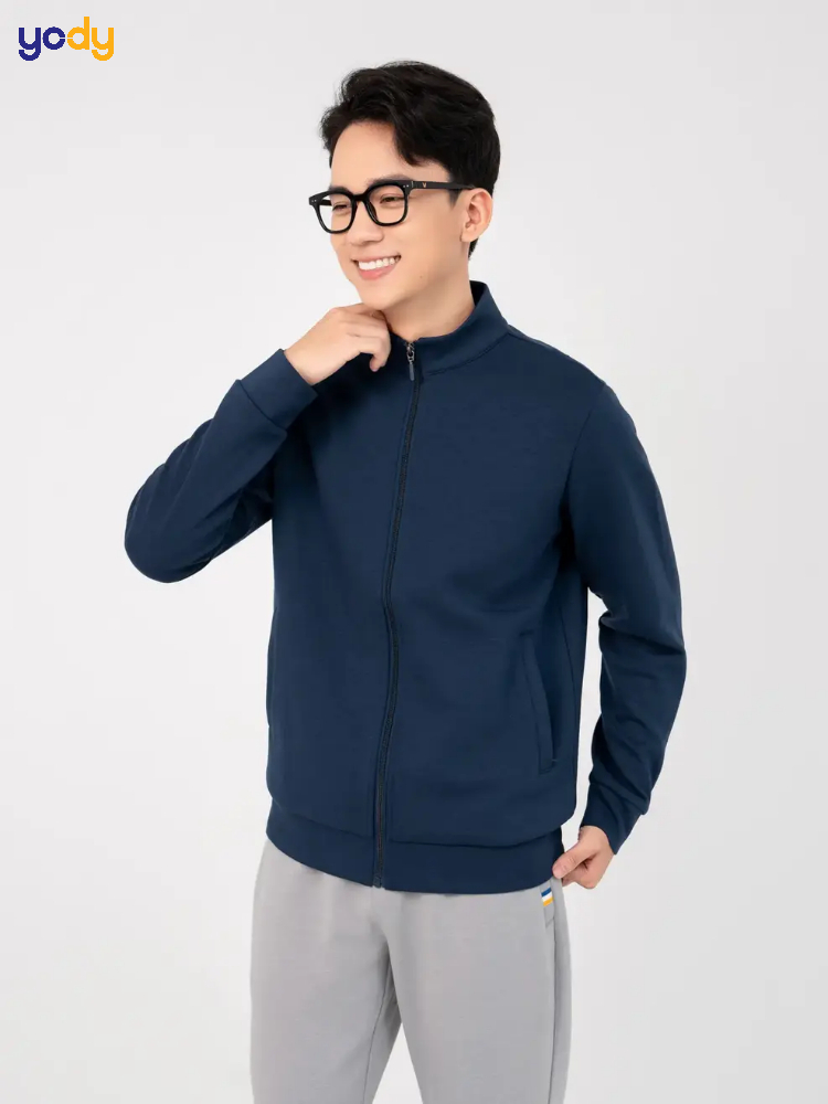 Áo Khoác Nỉ Thể Thao Nam Double Face Smart