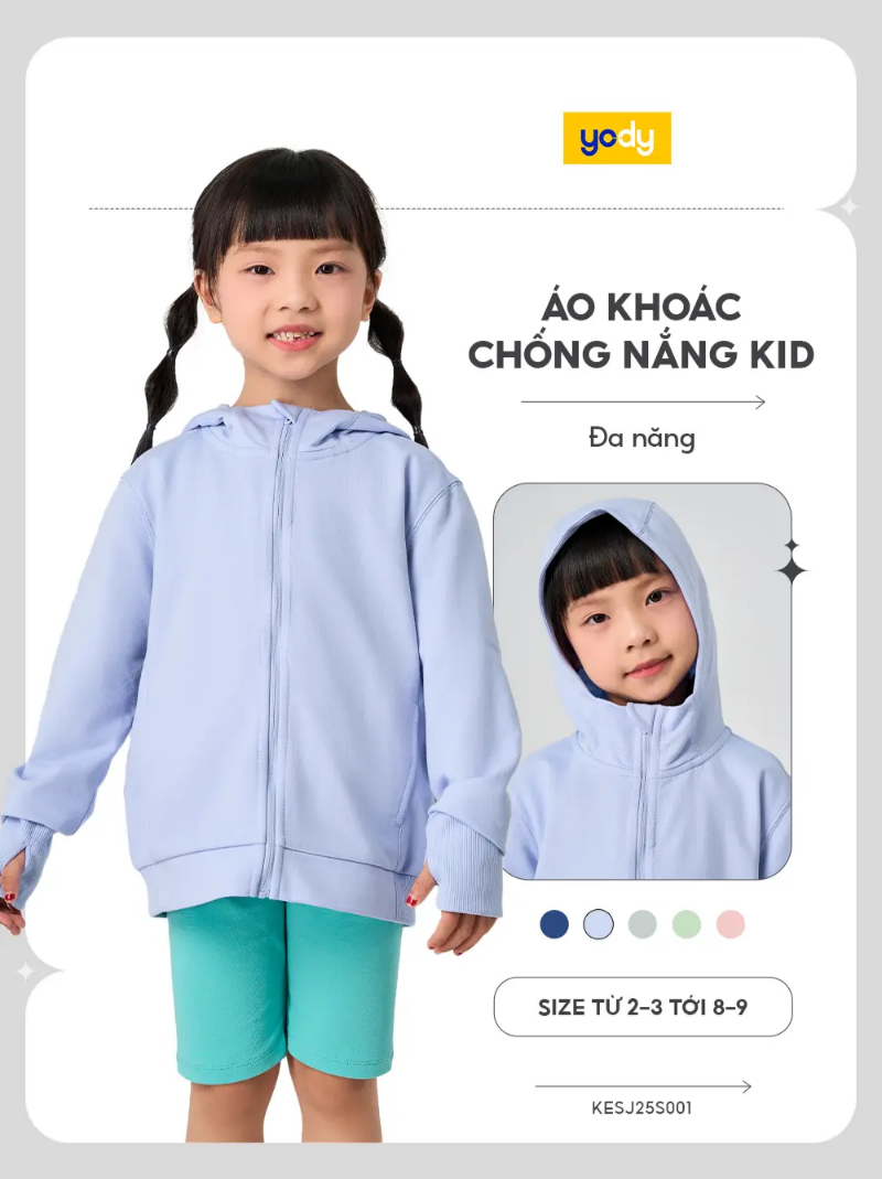 Áo Khoác Chống Nắng Kid Đa Năng Anti UV