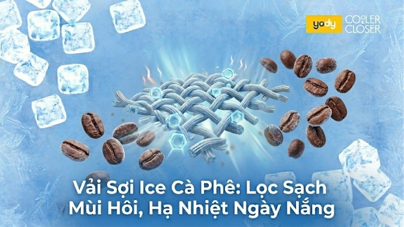 Bài viết -  Vải Sợi Ice Cà Phê: Lọc Sạch Mùi Hôi, Hạ Nhiệt Ngày Nắng 