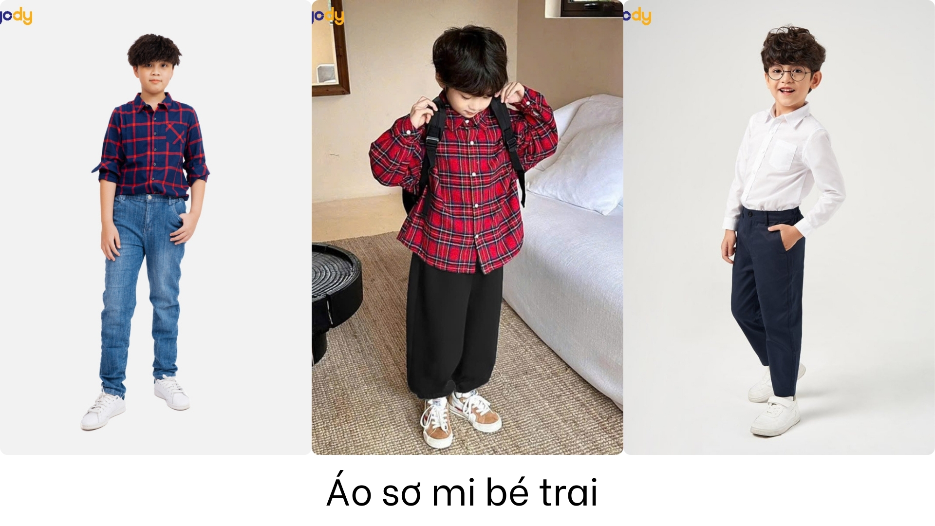 Bài viết - TOP 10 cách mix áo sơ mi bé trai cực bảnh bao, cool ngầu