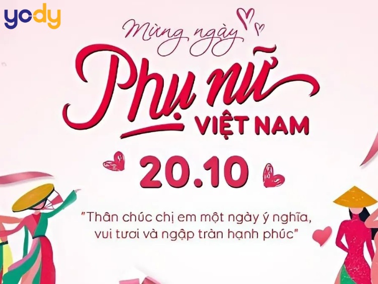 Sử dụng background 20/10 giúp sự kiện thêm sinh động, nổi bật