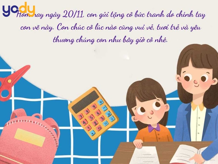 Mẫu thiệp 20/11 kèm lời chúc ý nghĩa 5