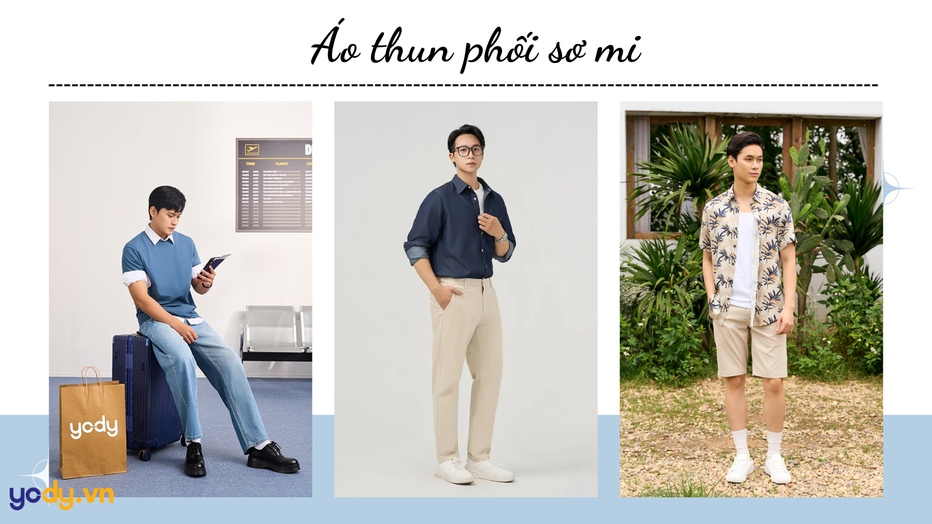 Bật mí 10+ bí kíp diện áo thun phối sơ mi cực CHẤT cho nam và nữ