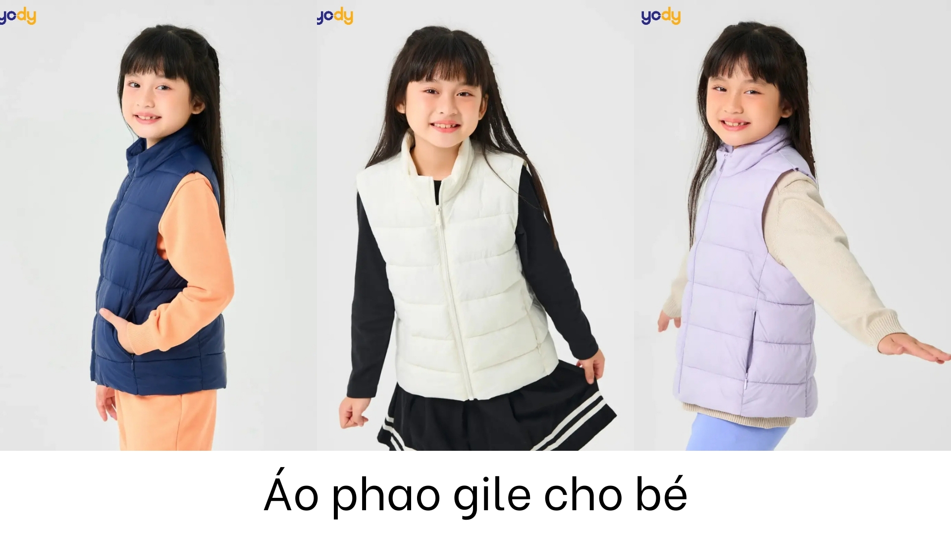 Áo phao gile cho bé: Xu hướng thời trang ấm áp, tiện dụng.