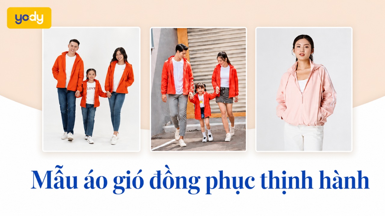 YODY - Địa chỉ đặt áo gió đồng phục uy tín, chất lượng