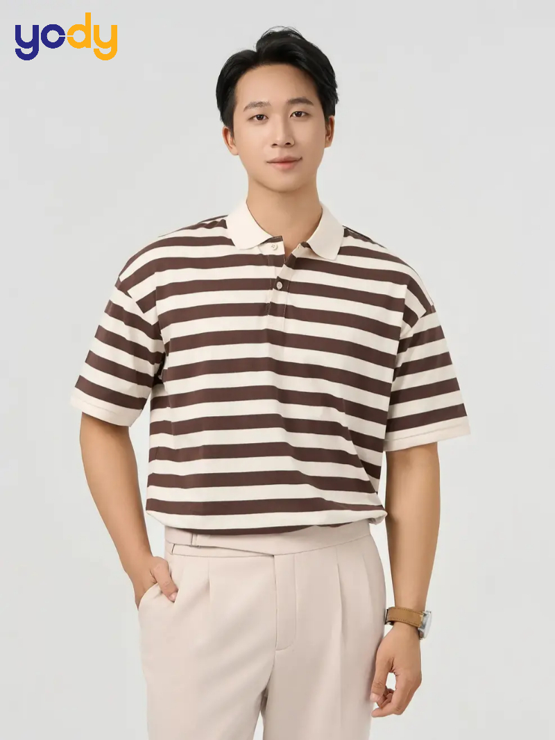 Áo thun có cổ Regular fit