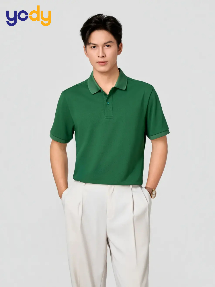 Áo Polo Nam Cafe Knit Ngắn Tay