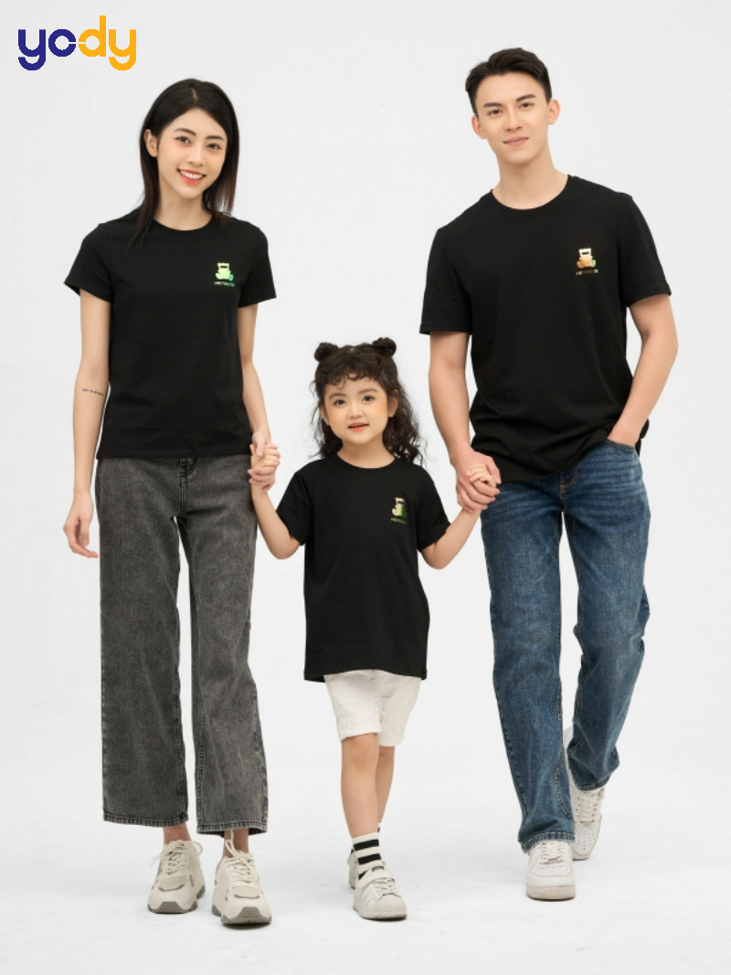 Áo Thun Gia Đình Dáng Suông Cotton BCI