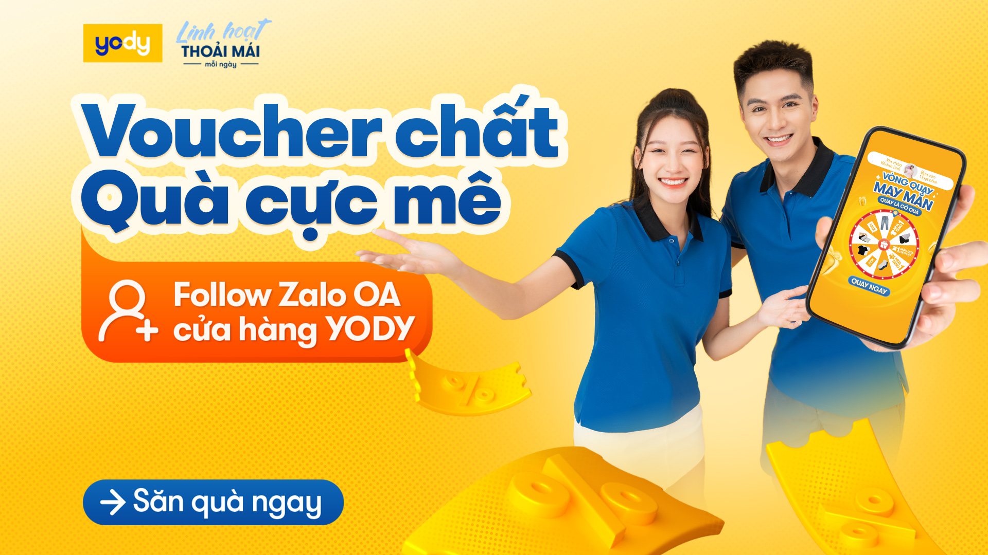 Bài viết - Follow Zalo OA YODY Nhận Ngay Quà Tặng Miễn Phí