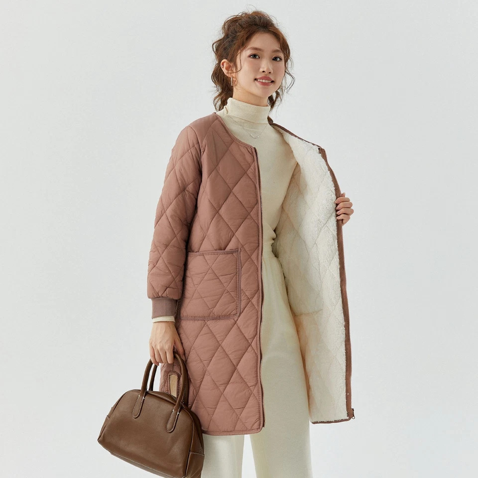Áo phao burberry dáng dài cao cấp và sang trọng