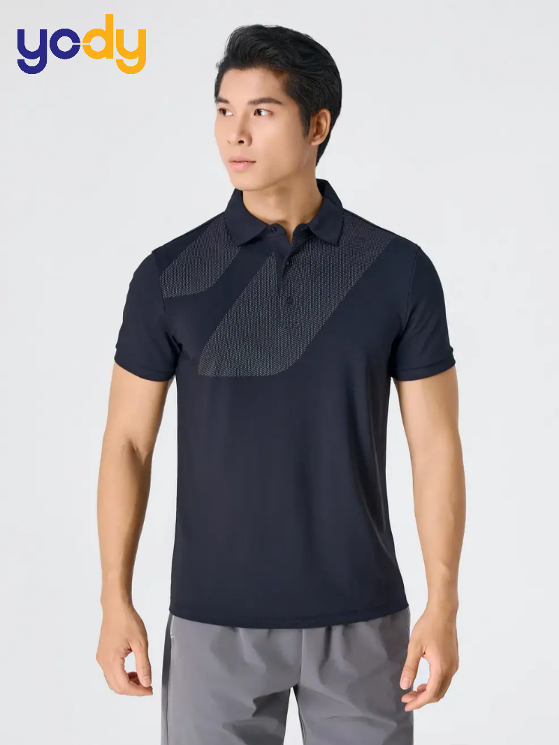 Áo Polo Nam Thể Thao In Họa Tiết