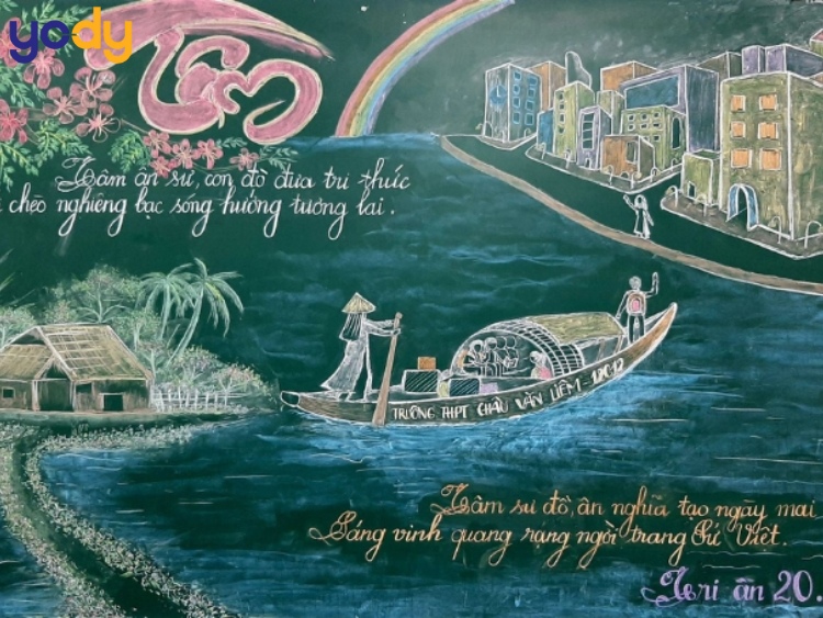 Cách trang trí bảng 20/11 đẹp